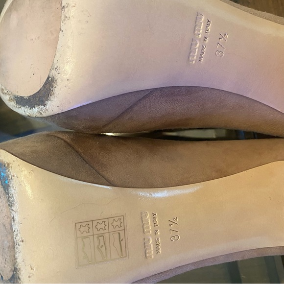 Miu Miu Tan Suede Heels - Picture 12 of 16